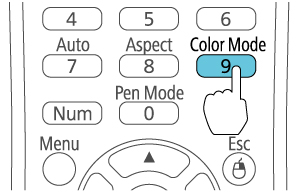 Cách chỉnh màu máy chiếu Epson